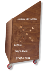 Carrello porta legna multiuso - immagine 5