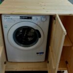 Mobile Lavatrice in legno di abete da interno e esterno
