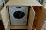 Mobile Lavatrice in legno di abete da interno e esterno
