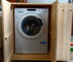 Mobile Lavatrice in legno di abete da interno e esterno - immagine 5