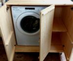 Mobile Lavatrice in legno di abete da interno e esterno - immagine 6